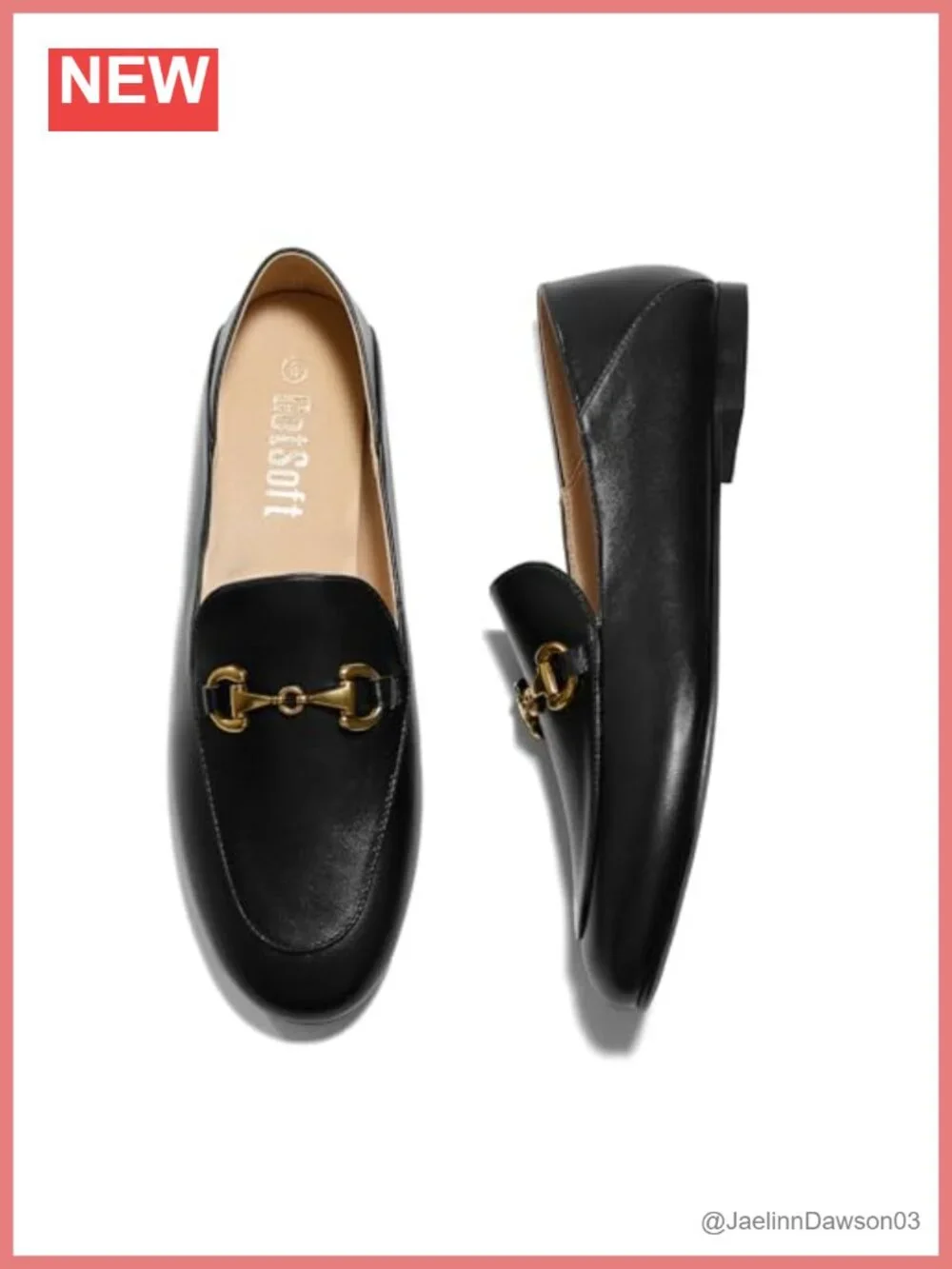 Lambskin Insole Slip on Loafers Flat Shoes Metal Chain Round Toe